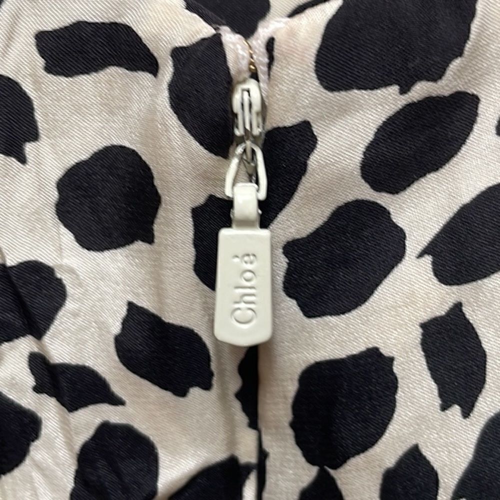 Flawed Chloe Silk Leopard Tent Dress 38 - Picture 3 of 16
